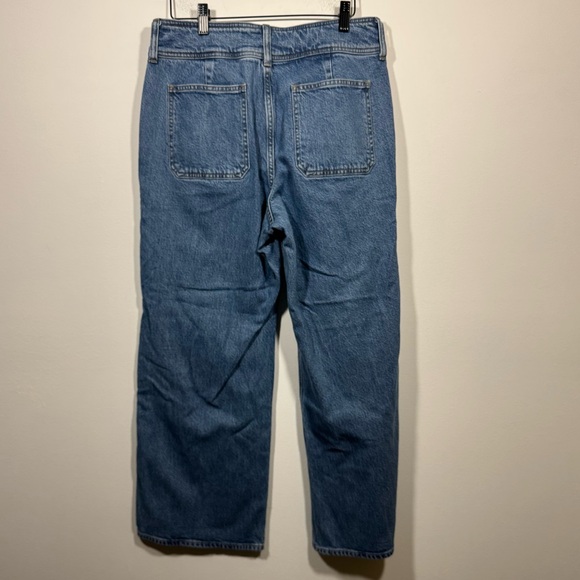 J.Crew Slim-Wide Jeans Womens Sz 28 Double-button Trouser-style Blue Jean - Picture 7 of 9